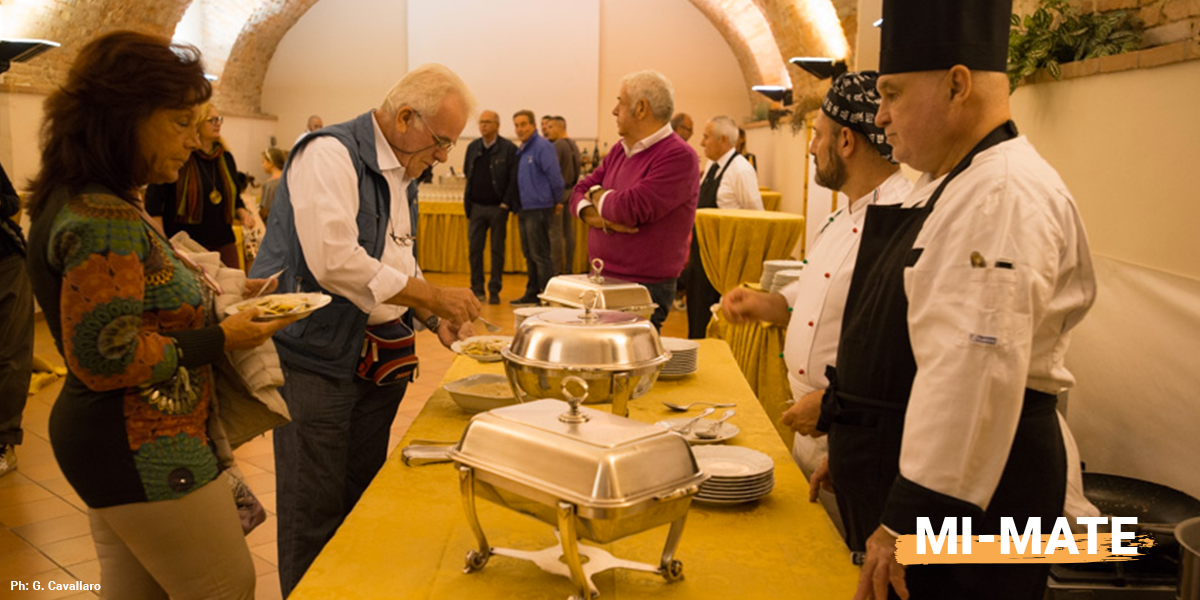 Monferrato infernot MI-MATE Prima edizione. Palazzo Bricherasio è uno dei palazzi storici di Fubine Monferrato e, al suo interno, Rovida Sognorelli ha proposto piatti tipici del territorio.  